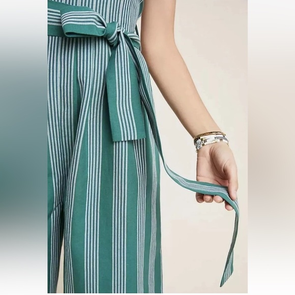 Anthropologie Payal Pratap
Striped Linen Jumpsuit Sz 10 - Picture 3 of 16